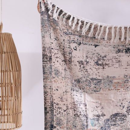 Luxury Rustic Cotton Wool Throw Rug Blanket Quilt   Large Picnic Throw Rug   Gift Valentines Mothers Day Easter   Boho Throw   Home Decor