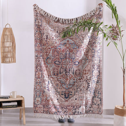 Luxury Rustic Cotton Wool Throw Rug Blanket Quilt   Large Picnic Throw Rug   Gift Valentines Mothers Day Easter   Boho Throw   Home Decor