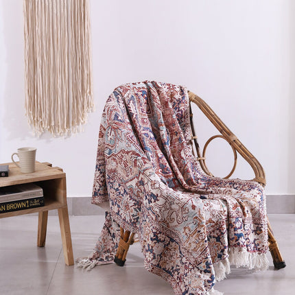 Luxury Rustic Cotton Wool Throw Rug Blanket Quilt   Large Picnic Throw Rug   Gift Valentines Mothers Day Easter   Boho Throw   Home Decor