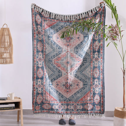 Luxury Rustic Cotton Wool Throw Rug Blanket Quilt   Large Picnic Throw Rug   Gift Valentines Mothers Day Easter   Boho Throw   Home Decor