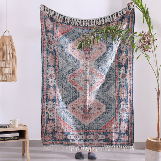 Luxury Rustic Cotton Wool Throw Rug Blanket Quilt   Large Picnic Throw Rug   Gift Valentines Mothers Day Easter   Boho Throw   Home Decor