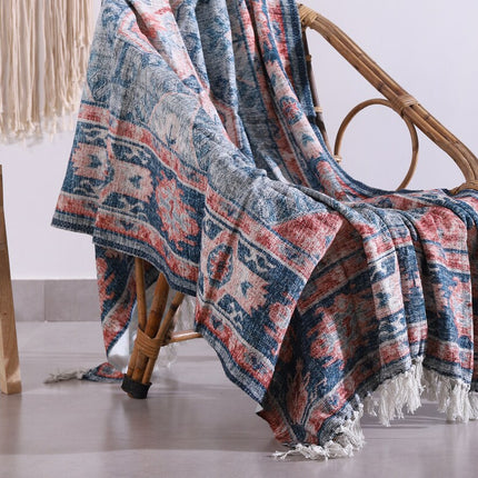 Luxury Rustic Cotton Wool Throw Rug Blanket Quilt   Large Picnic Throw Rug   Gift Valentines Mothers Day Easter   Boho Throw   Home Decor