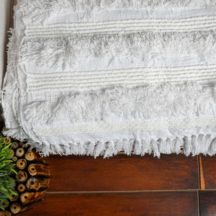 Bohemian White Throw blanket handwoven throw sofa throw Moroccan blanket throw navy blanket sofa boho decor mothers day gift