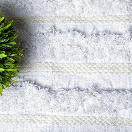 Bohemian White Throw blanket handwoven throw sofa throw Moroccan blanket throw navy blanket sofa boho decor mothers day gift