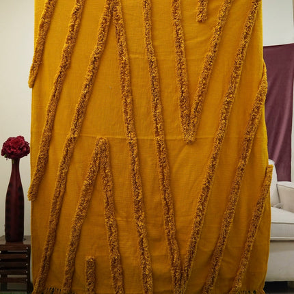 Bohemian Mustard Throw blanket handwoven throw sofa throw Moroccan blanket throw navy blanket sofa boho decor mothers day gift