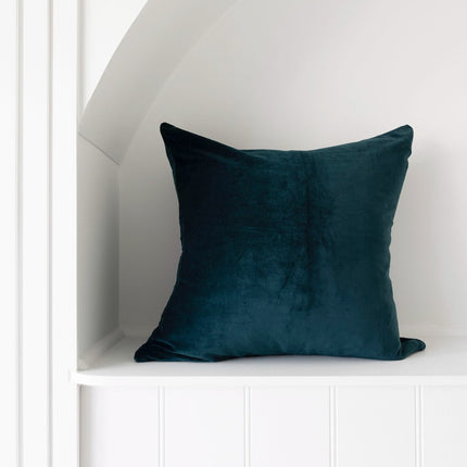 Luxury Velvet Pillow Cover, Soft Velvet Cushion Cover, Luxury Velvet Cushion covers, Velvet Pillow Case, Velvet Lumbar Cover - Dark Green