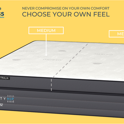Serenity King Split Feel Mattress – Both Sides Medium