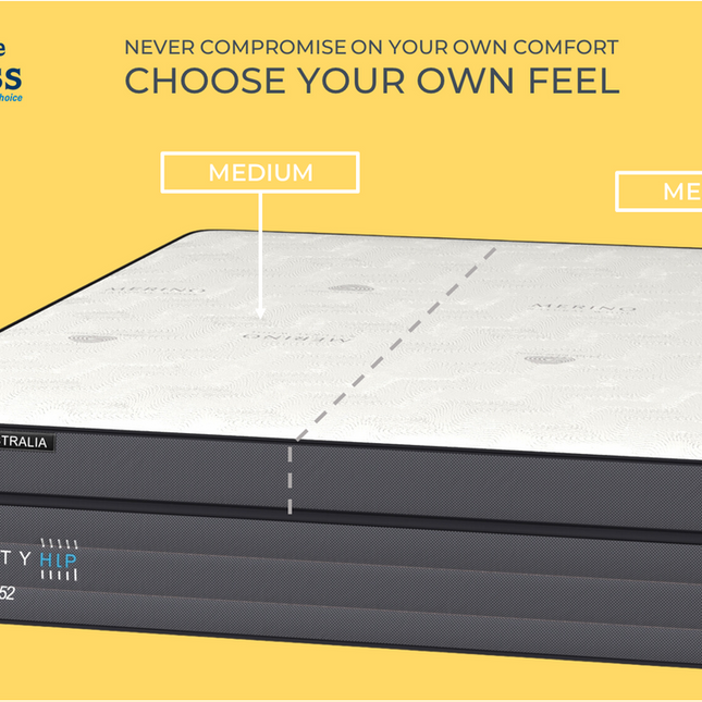 Serenity King Split Feel Mattress – Both Sides Medium