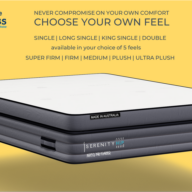 Serenity Long Single Mattress – Medium