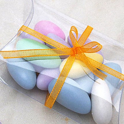 10 Pack of Pillow Rectangle Shaped Gift Box - Wedding or Product Bomboniere Jewelry Gift Party Favor Model Candy Chocolate Soap Box