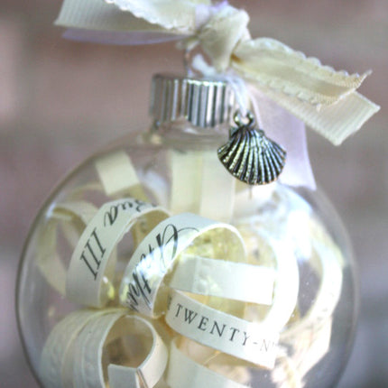 4 x Glass Bauble 8cm Diameter Round Clear with Silver Cap - table or tree centrepice personal memory theme craft gift