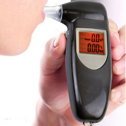 Digital Alcohol Tester LCD Police Breathalyser Grade Accuracy Portable Keychain - FREE POST