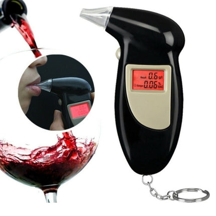 Digital Alcohol Tester LCD Police Breathalyser Grade Accuracy Portable Keychain - FREE POST