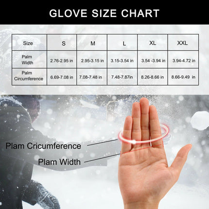 MTB Heated Gloves XLarge for Mountain Road Bike Breathable Winter Autumn Cycling Camping Running Outdoor Sport Rockbros