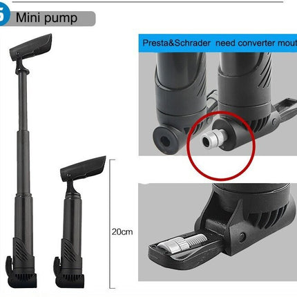 14pcs Bicycle Repair Tool Kit Bag Strap to Frame - ROCKBROS Pump Hex Wrench Patch for Bike Tyre Tools