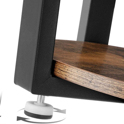 VASAGLE Round Side Table with Shelf