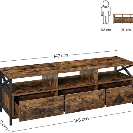 VASAGLE TV Stand Cabinet 147 x 40 x 50 cm
