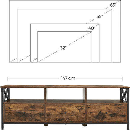 VASAGLE TV Stand Cabinet 147 x 40 x 50 cm