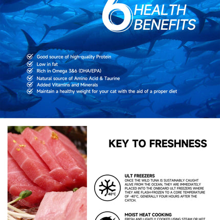 CAT FOREST Premium Tuna White Meat With Salmon In Jelly Cat Canned Food 85G X 24