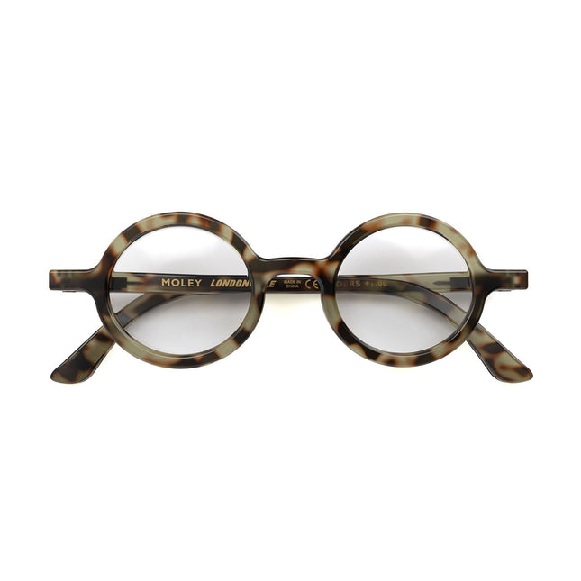 London Mole Moley Blue Blocker Glasses Gloss Grey Tortoise Shell