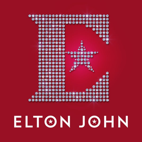 Crosley Record Storage Crate & Elton John - Diamonds - Double Vinyl Album Bundle