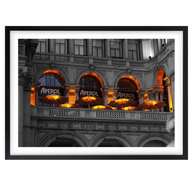 Wall Art's Aperol Terrazza Large 105cm x 81cm Framed A1 Art Print