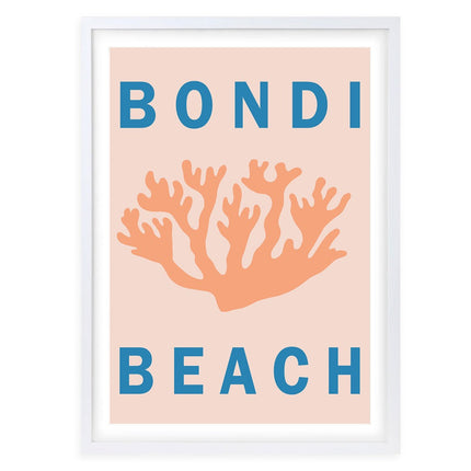 Wall Art's Bondi Beach Large 105cm x 81cm Framed A1 Art Print