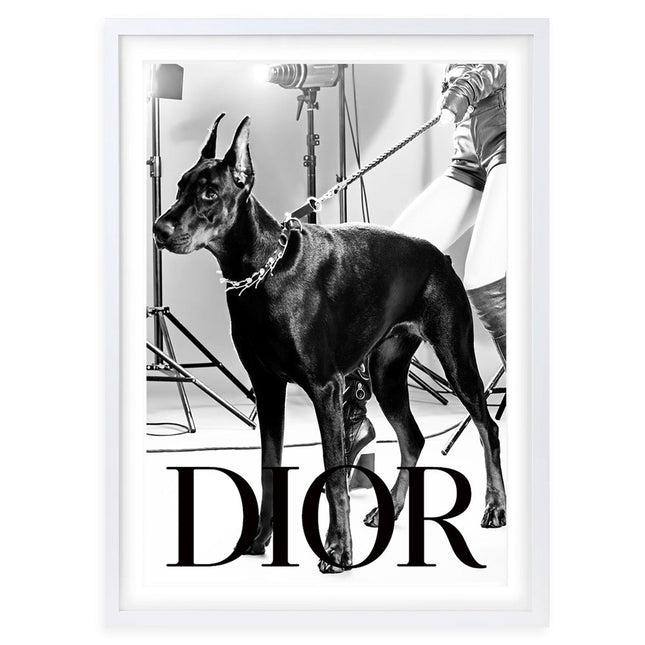 Wall Art's Dior Dog 2 Framed A1 Art Print