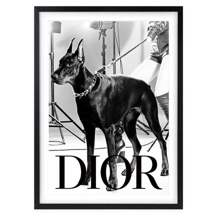 Wall Art's Dior Dog 2 Framed A1 Art Print