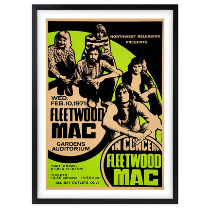 Wall Art's Fleetwood Mac - The Kiln House - 1971 Large 105cm x 81cm Framed A1 Art Print
