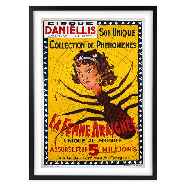 Wall Art's La Femme Araignee Large 105cm x 81cm Framed A1 Art Print