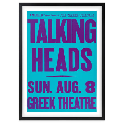 Wall Art's Talking Heads Large 105cm x 81cm Framed A1 Art Print