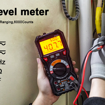 KAIWEETS Digital Multimeter TRMS 6000 Counts Voltmeter Auto-Ranging Fast Accurately Measures Voltage Current Amp Resistance Diodes Continuity Duty-Cycle Capacitance Temperature for Automotive