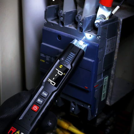 KAIWEETS Voltage Tester Non Contact Voltage Tester Multifunction Electric Detector with Test Leads, Auto Measuring Wire Tester for ACV/DCV Circuit Tester ST100