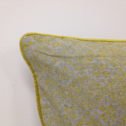 Azuk Mustard Yellow & Grey Cushion Cover