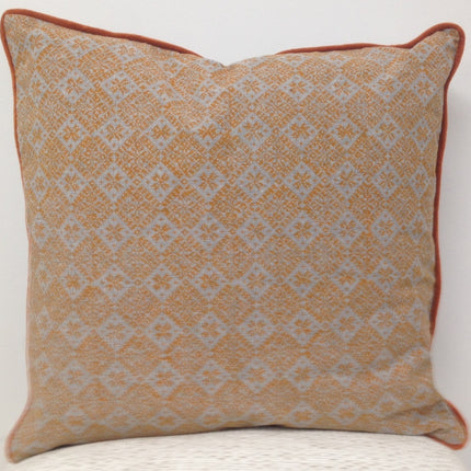 Azuk Orange & Grey Cushion Cover
