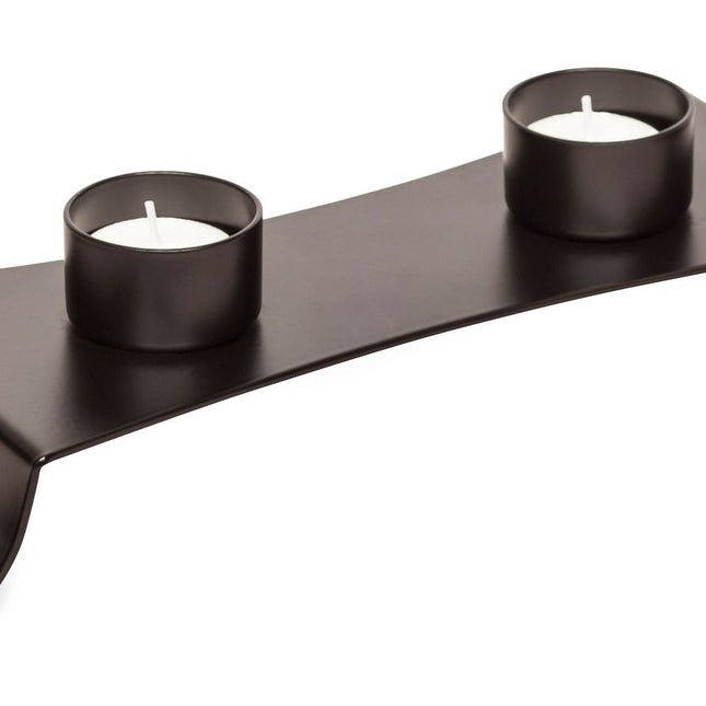 Decorative Black Metal Tea Light Candle Holder Stand