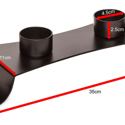 Decorative Black Metal Tea Light Candle Holder Stand