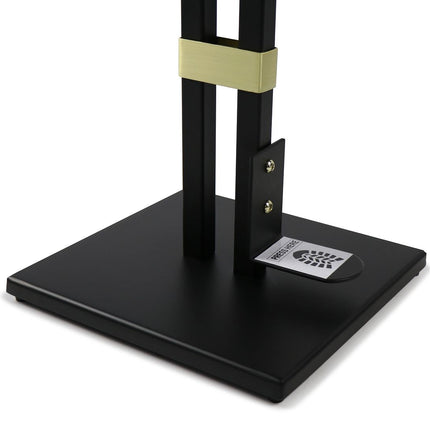 Lirash Touch Free Hand Sanitiser Dispenser Station Floor Stand Foot Operated - Gold Black