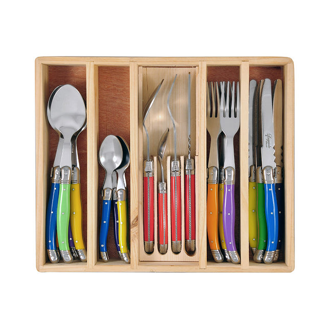 24p Cutlery Set Multicolour x 4sets