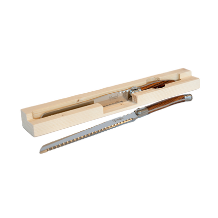 1p Single Bread Knife Wooden x 6sets