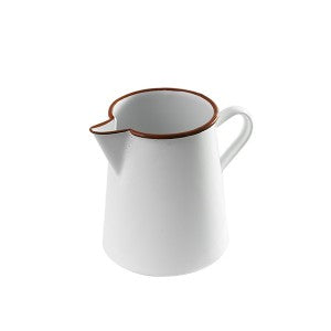 Enam Pitcher 1Lt Premium White w Red Rim