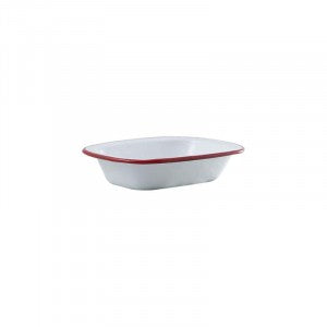 Enam Pie Dish 18cm Red Rim