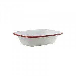 Enam Pie Dish 24cm RED Rim