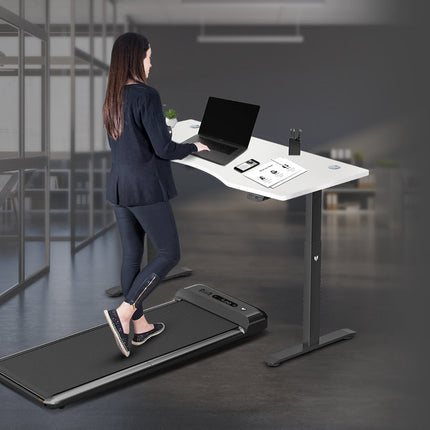 Lifespan Fitness Walkingpad M2 Treadmill with Dual Motor Automatic Standing Desk 150cm in White/Black