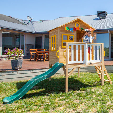 Lifespan Kids Archie Cubby House with Green Slide