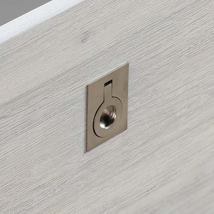 Dresser with 7 Storage Drawers in Solid Acacia & Veneer With Mirror in Could White Ash Colour