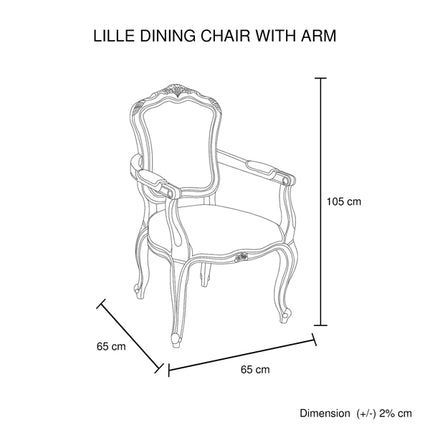 Medium Size Oak Wood White Washed Finish Arm Chair Dining Set