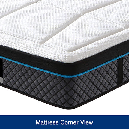 King Mattress in Coolmax Memory Foam 6 Zone Pocket Coil Soft Firmness