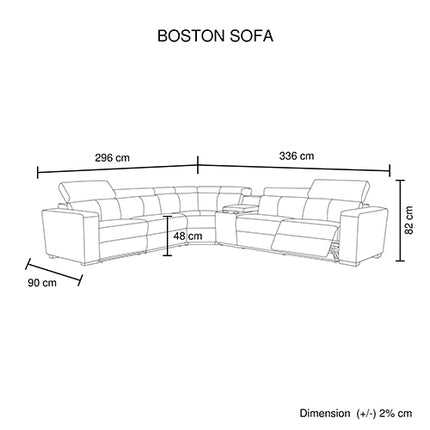 6 Seater Real Leather sofa Grey Color Lounge Set for Living Room Couch with Adjustable Headrest